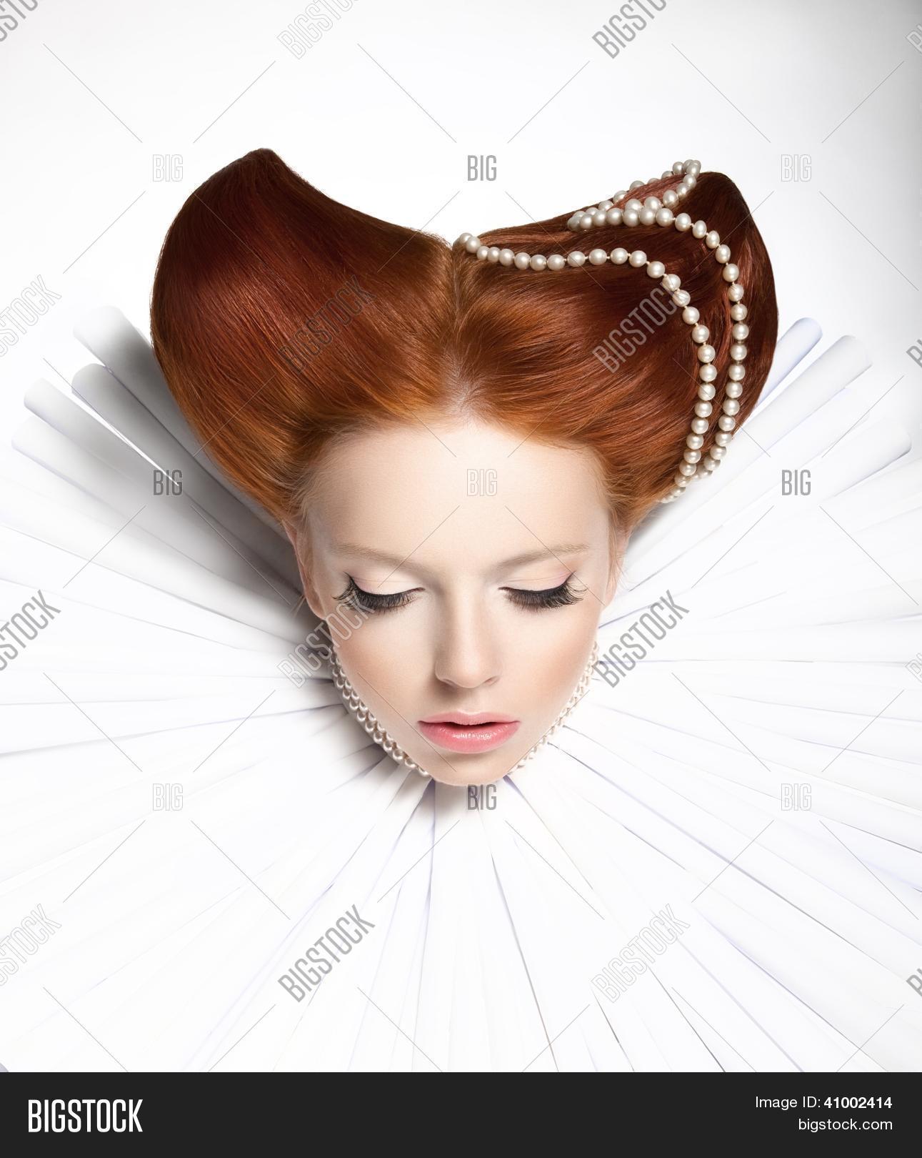 aristocrat,baroque,beads,beauty,closed,coiffure,collar,creative,dress,duchess,eye,face,fairy,fairy tale,false,fancy,fantastic,fantasy,fantasy girl,fantasy woman,fashion,frill,girl,glamour,hair,hairstyle,jabot,lady,lashes,magic,makeup,medieval,medieval woman,mystery,necklace,old-fashioned,party,pearls,people,person,pin,portrait,red,redhead,redhead woman,refined,renaissance,retro,royal,sensual,tale,theatre,victorian,victorian woman,vintage,white,woman