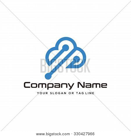 Cloud Technology Logo Design Modern Vector Template - Stock Image ...