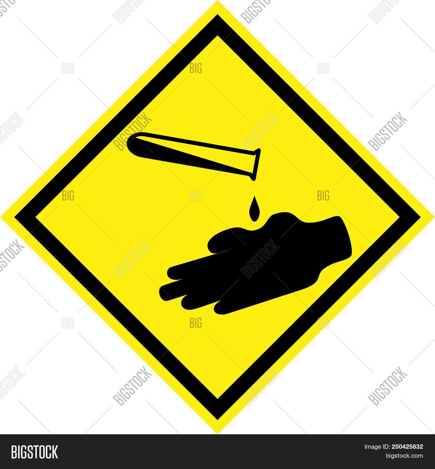 GHS,acid,background,black,caustic,caution,chemical,chemistry,contact,corrosive,danger,dangerous,environment,gas,global,gloves,hand,hazard,hazardous,health,healthy,hydrochloric,icon,illustration,liquid,logo,materials,placard,protection,protective,rhombus,risk,safety,sign,skin,symbol,toxic,warning,wear,yellow