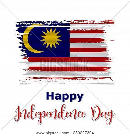 31 August Malaysia Independence Day Background In National Flag Color Theme Gabon National Day Ce Image Stock Photo 250227304