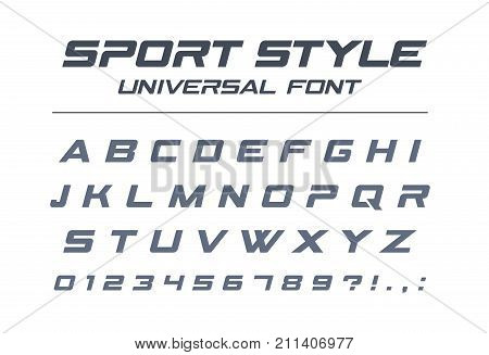sport style universal font fast speed futuristic technology future industrial font