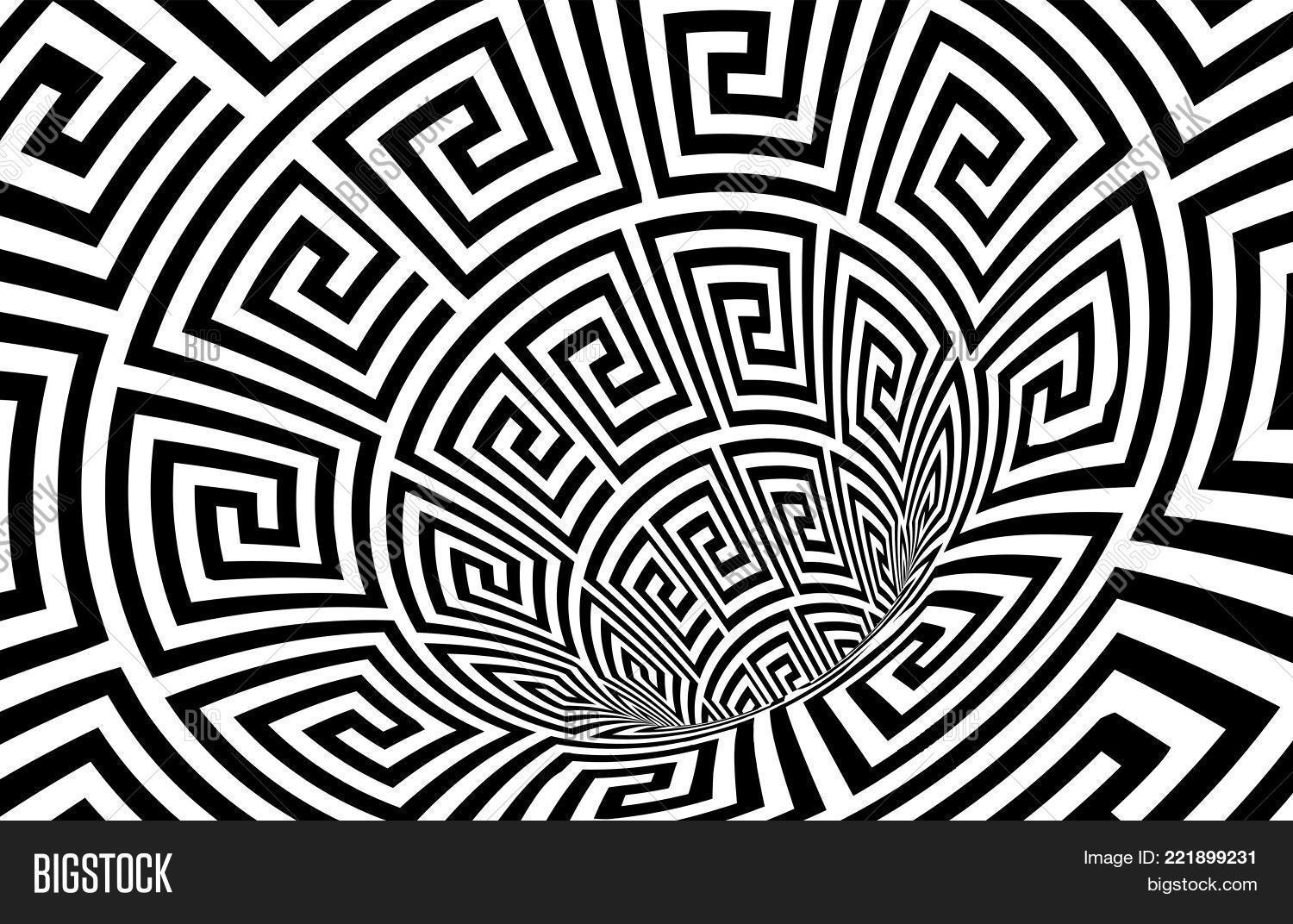 Geometric Black And White Abst 221899231 Image Stock Photo