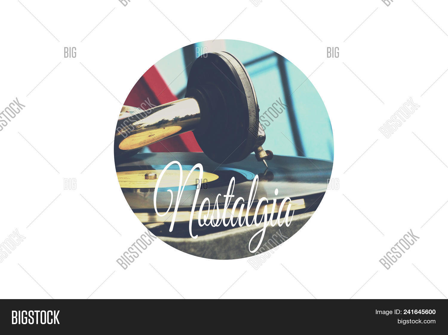 The Old Gramophone On The Table Vintage Retro Rarity Style 30s