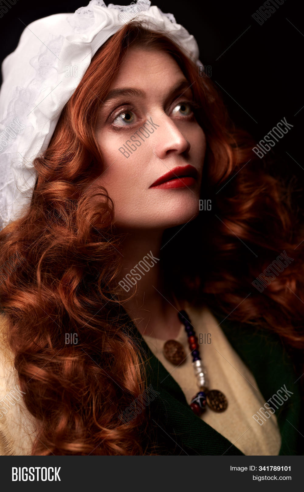6-11th,accessories,actress,ages,ancient,background,beads,beautiful,beauty,bonnet,caftan,cape,century,christmas,cloak,clothes,costume,dress,early middle,europe,eve,face,fairy,fantasy,fashion,female,foxy,girl,green,hair,historical,history,indoor,makeup,medieval,middle,movie,people,portrait,reconstruction,red,redhead,rural,studio,tale,woman,woolen,young