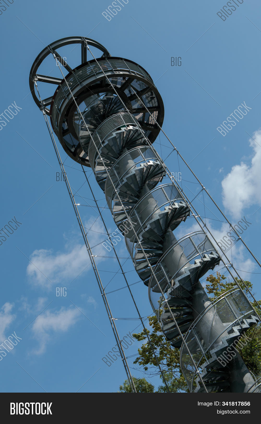 Krekenava,Lithuania,architecture,building,construction,deck,landmark,metal,modern,nature,observation,place,spiral,stairs,steel,tall,tourism,tower,travel