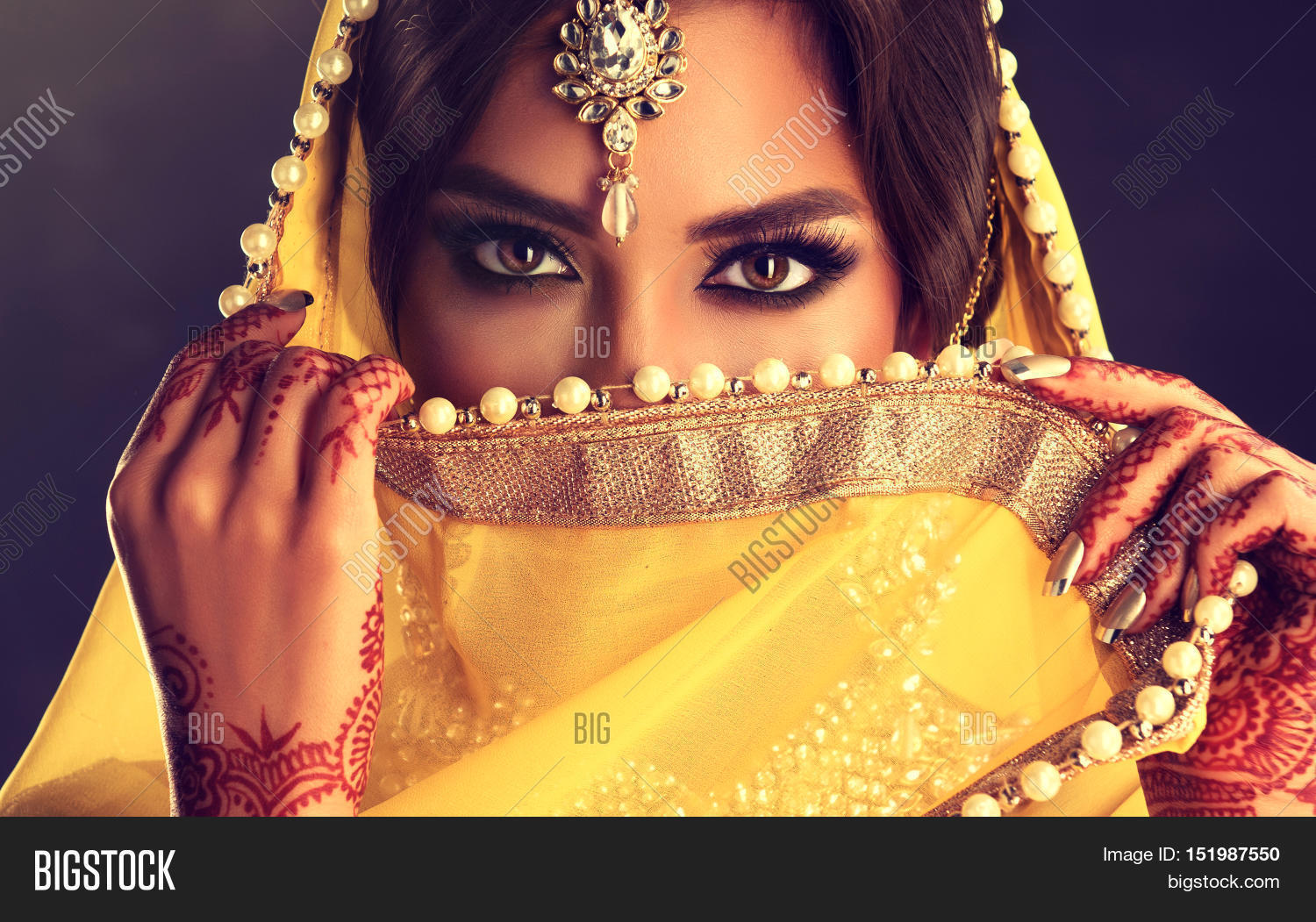 Portrait Of Indian Woman In Traditional Saree Limited Edition 1