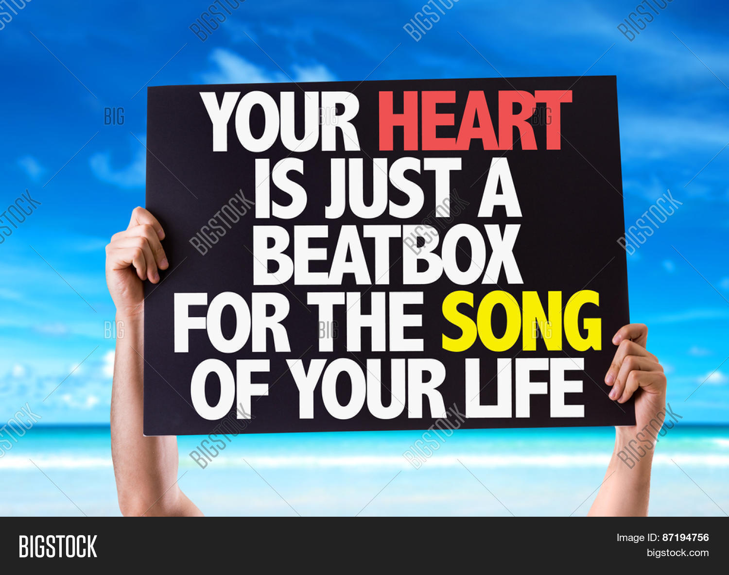 Your Heart Is Just A Beatbox For The Song Of Your Life Card