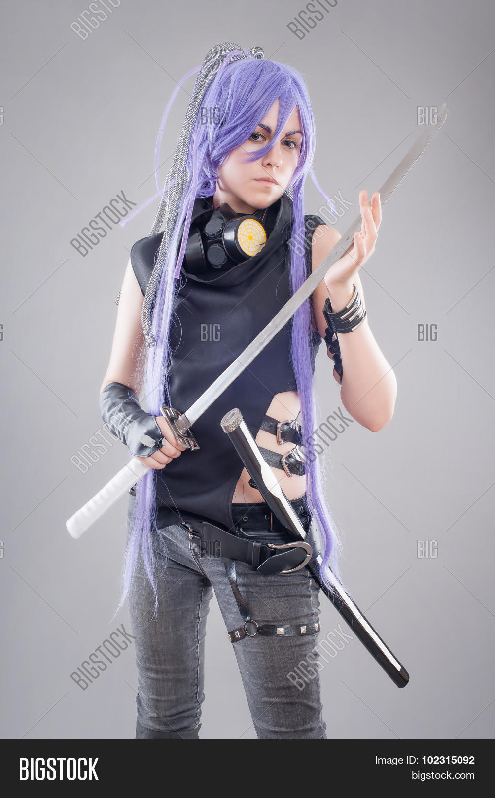 japanese female warriors on Female Fantasy Warrior Image Stock Photo 102315092