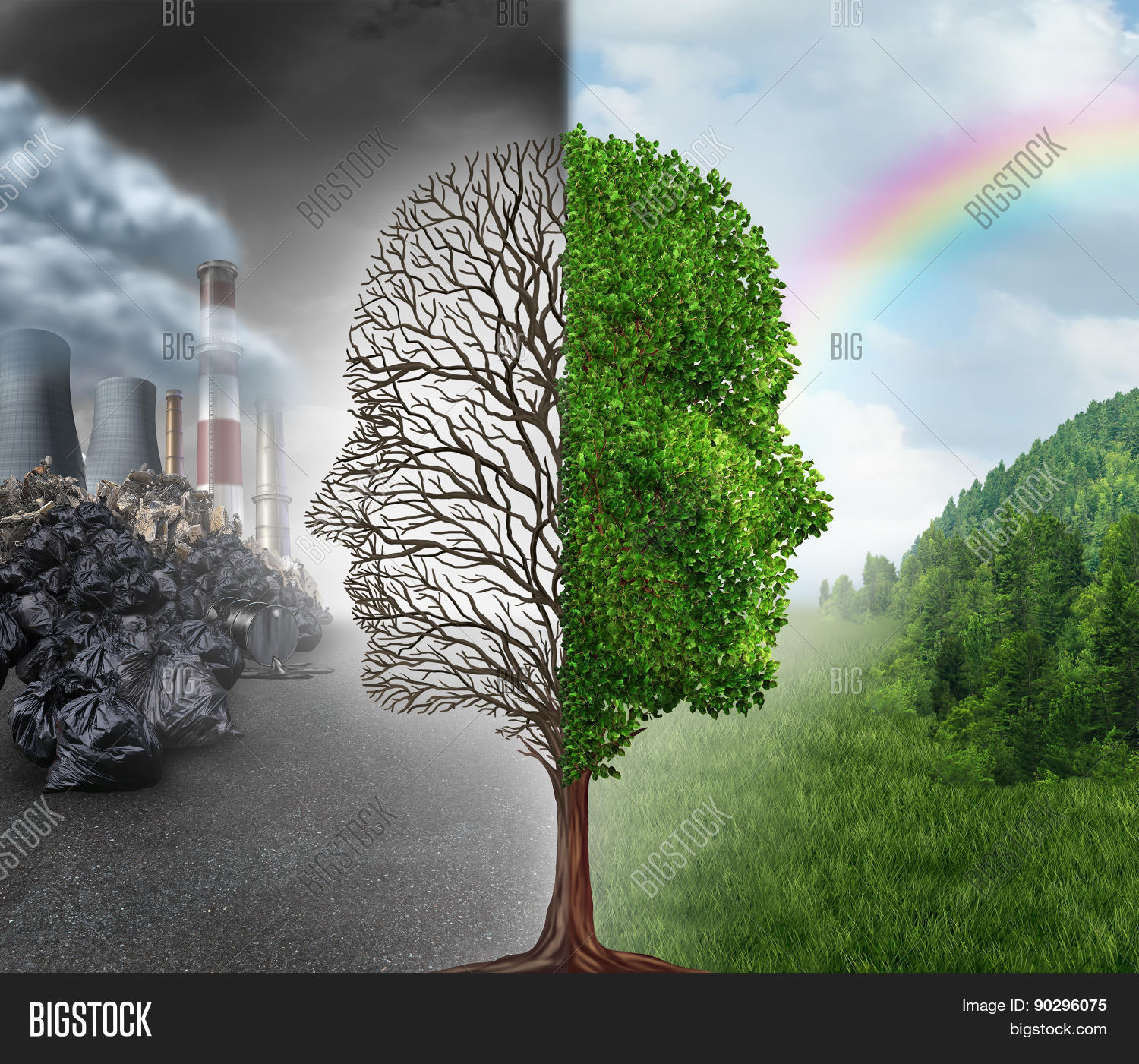 air pollution,change,change concept,clean air,climate,climate change,compare,concept,contaminated,contamination,contrast,crisis,damage,danger,dead,decisions,destruction,disaster,dramatic,earth,eco,ecology,ecosystem,environment,environmental,face,future,global,global warming,green,head,human,industrial,issue,metaphor,natrure,planet,polluted,pollution,problem,smog,social,symbol,thinking,tree,tree planting,warming,warning,waste