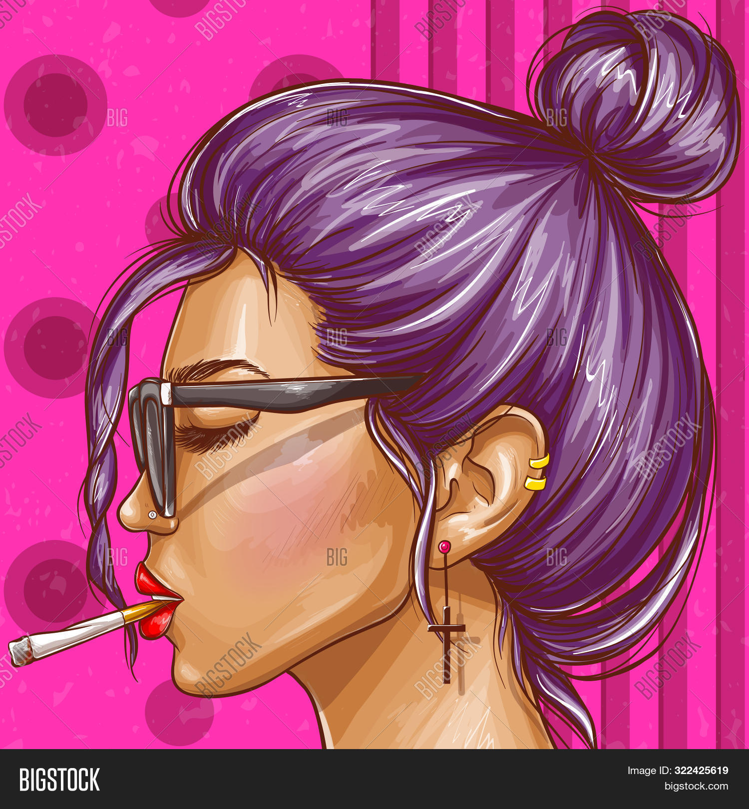 addict,addiction,art,attractive,avatar,background,beautiful,cartoon,character,cigarette,closed,comic,concept,design,eye,face,fashion,female,girl,glamour,glasses,hipster,icon,illustration,lifestyle,lips,model,network,nicotine,people,pierced,pink,pop,popart,portrait,poster,profile,retro,smoke,smoker,smoking,social,tobacco,unhealthy,woman,young