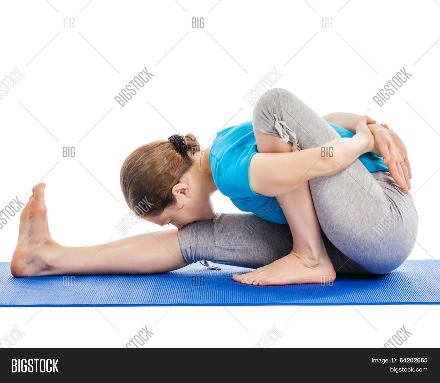 🔥 Yoga - young beautiful slender woman yoga instructor doing 🔥 Yoga - young beautiful slender woman yoga instructor doing