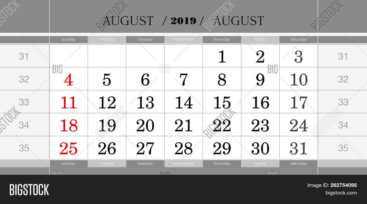 2019,August,black,block,business,calendar,colored,colors,date,day,design,english,feature,graphic,gray,illustrations,language,legible,letter,march,monday,month,monthly,number,organizer,paper,print,quarter,quarterly,red,russia,russian,season,sunday,symbol,template,vector,wall,week,winter,year