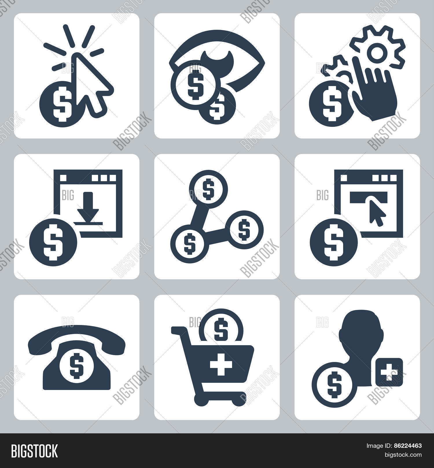 Pricing Models Of Internet Marketing 86224463 Image Stock Photo