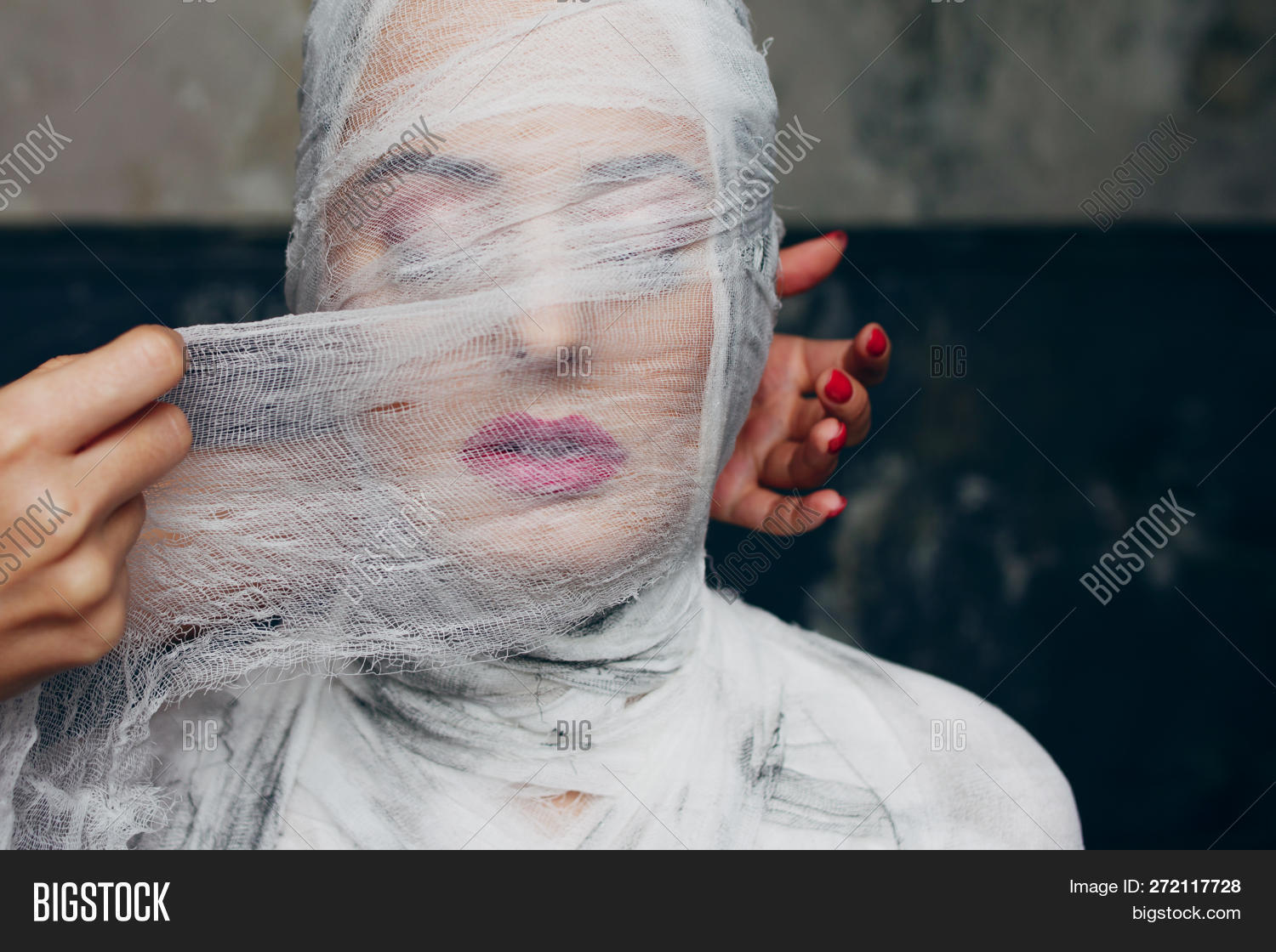 bandage,bizarre,concept,cosmetology,costume,creature,creepy,dead,egyptian,eye,face,fantasy,fashion,female,frightening,fun,girl,glamour,gothic,grotesque,halloween,horror,human,legend,lips,lipstick,makeup,monster,mummified,mummy,mystery,operation,people,plastic,portrait,scary,spooky,style,surgery,undead,victim,weird,woman,women,wrapped,young,zombie