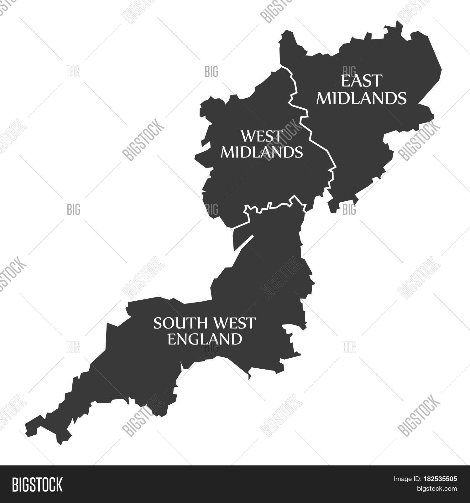 East,Midlands,South,West,administrative,area,black,borders,caption,country,county,department,design,districts,divisions,england,flat,french,graphic,illustration,isolated,kingdom,labelled,labels,map,minimal,modern,new,provinces,region,regional,shape,silhouette,simple,state,territory,trip,united