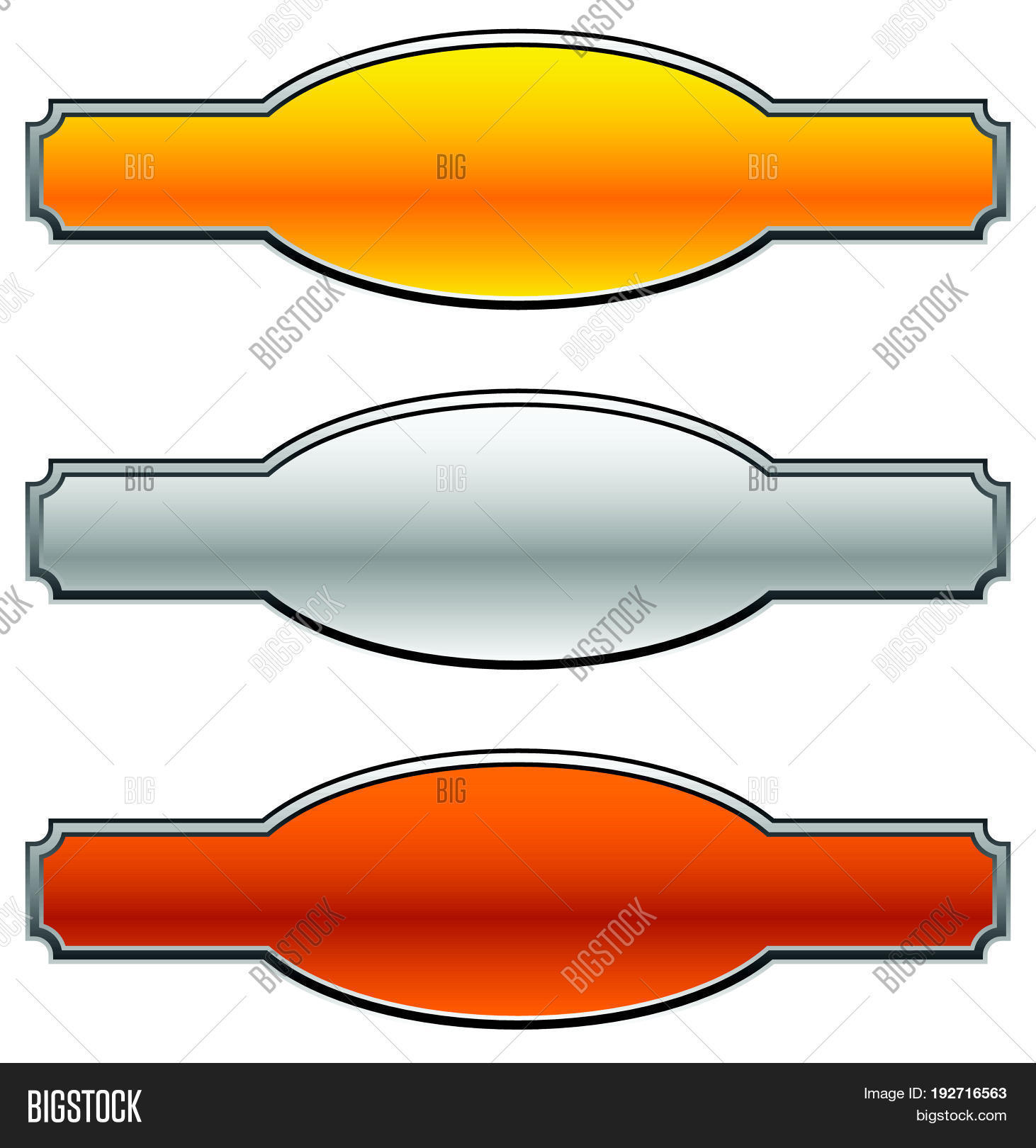 Gold Silver And Bronze Plaque Banners Precious Metal Banner