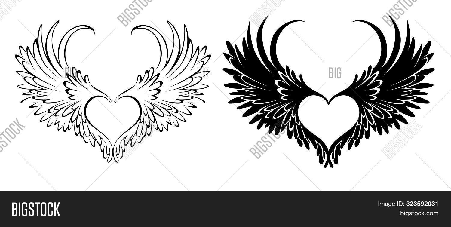 angel,angelic,angelical,art,artistic,background,black,blank,computer,conceptual,contours,creative,dark,drawing,fantasy,feather,feathered,flying,gothic,graphics,hairs,heart,idea,illustration,inspired,lightness,line,love,monochrome,opposite,outline,passion,platonic,plumage,purity,romantic,silhouette,smooth,stencil,style,stylized,symbol,symbolic,tattoo,template,tenderness,two,white,wings
