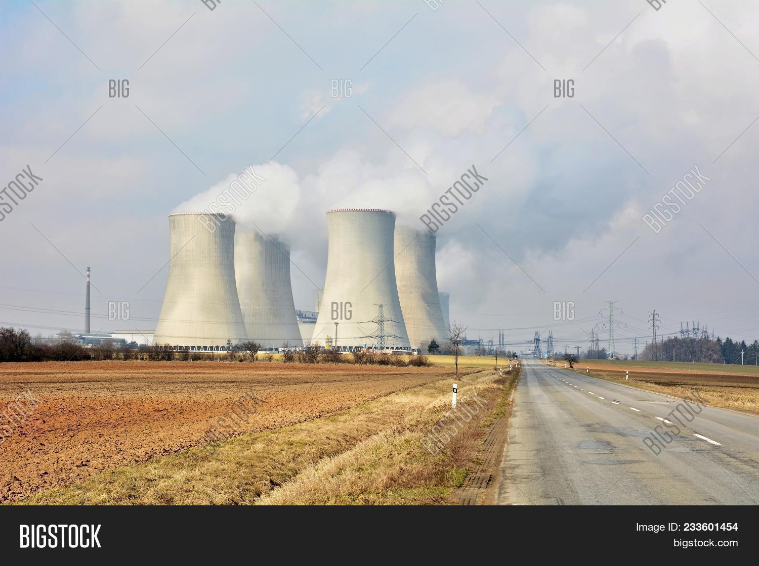 atomic,chimney,condensation,contamination,cooler,cooling,czech,danger,dukovany,ecology,electric,electricity,energy,environment,environmental,factory,field,generating,generator,global,industrial,industry,landscape,nuclear,plant,pollution,power,production,radiation,radioactive,reactor,republic,road,smoke,station,technology,tower,toxic