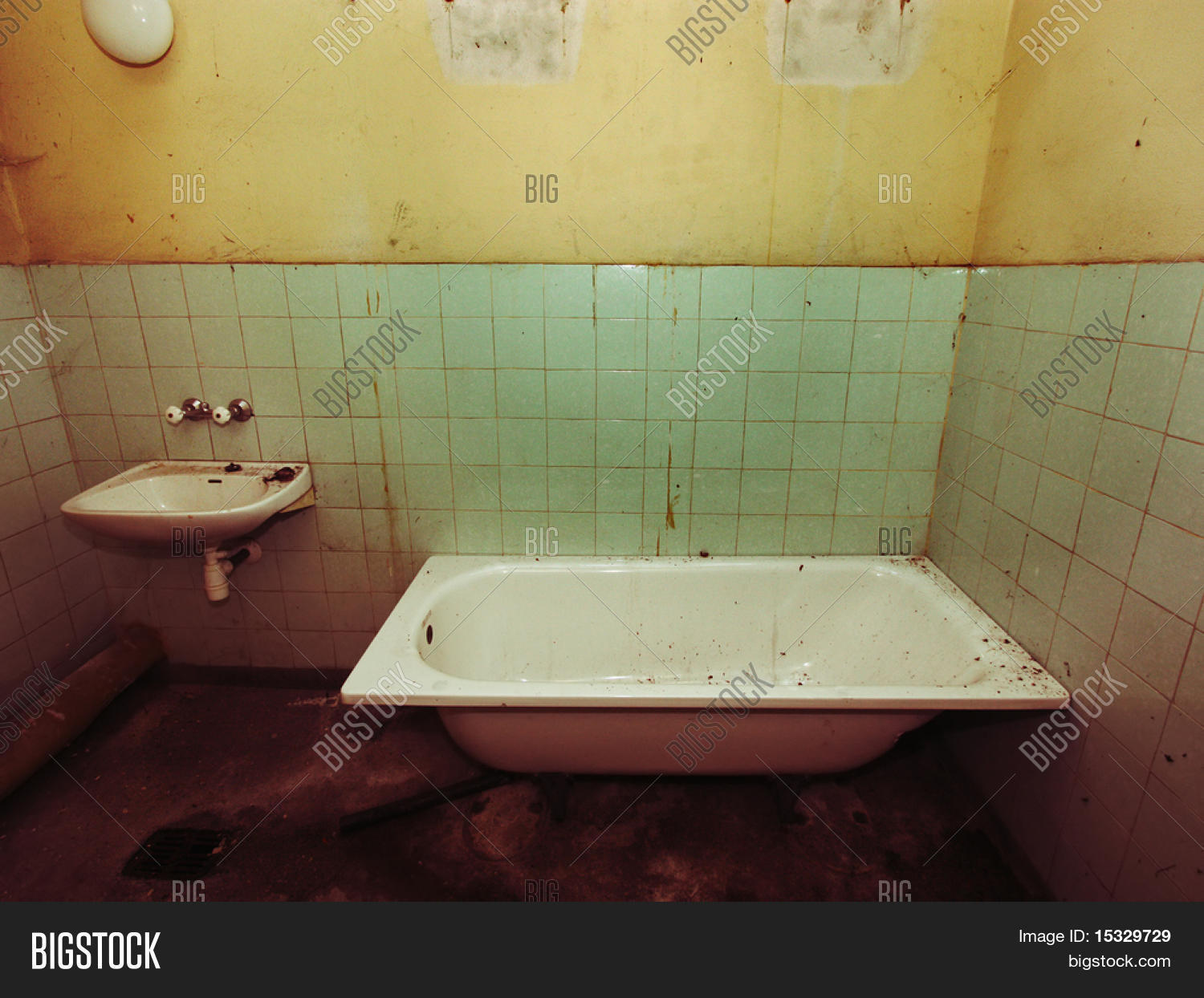 Grunge bathroom image & stock photo. 15329729