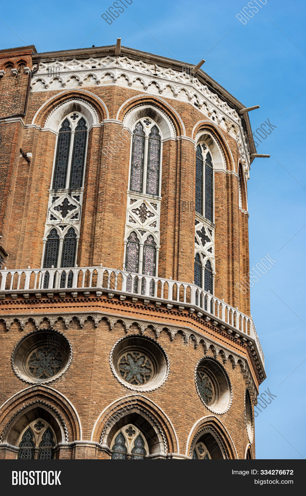Venice, Apse Of The Medieval Basilica Dei Santi Giovanni E Paolo (saint ...