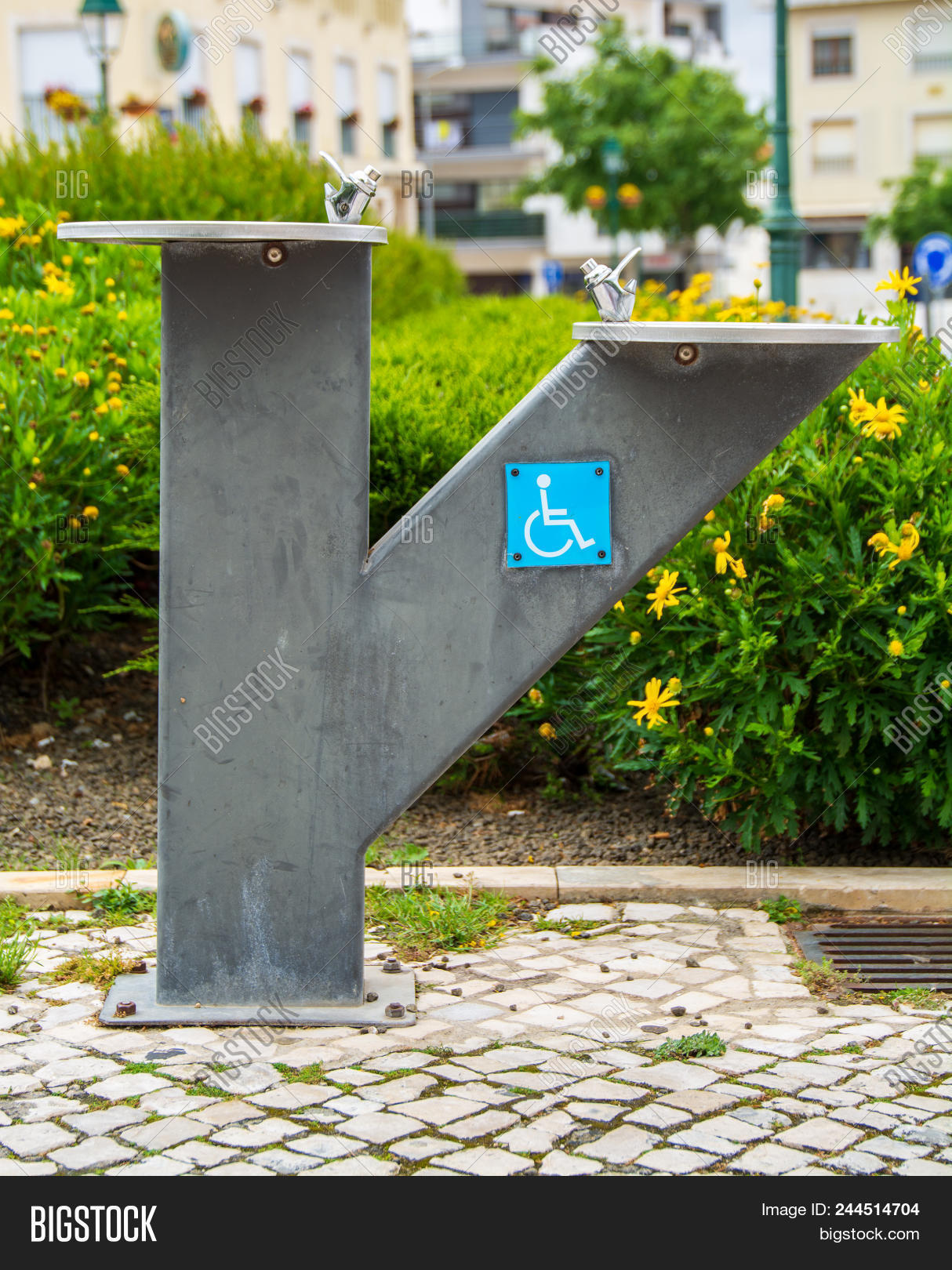 accessible,clean,drink,drinking,faucet,fountain,fresh,handicap,handicapped,health,metal,outdoor,public,silver,stainless,steel,thirst,water