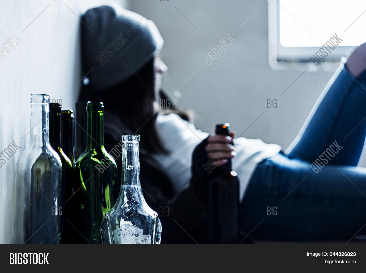 abandoned,abuse,addicted,addiction,adult,alcohol,alcoholic,alcoholism,alone,background,beer,beverage,booze,bottles,building,bum,concept,crisis,depressed,depression,despair,desperate,drunk,drunkard,drunkenness,floor,frustration,girl,glass,hangover,hat,homeless,house,intoxicated,lifestyle,living,loneliness,lonely,person,problem,sad,sadness,sitting,social,street,stress,teenage,upset,woman,young