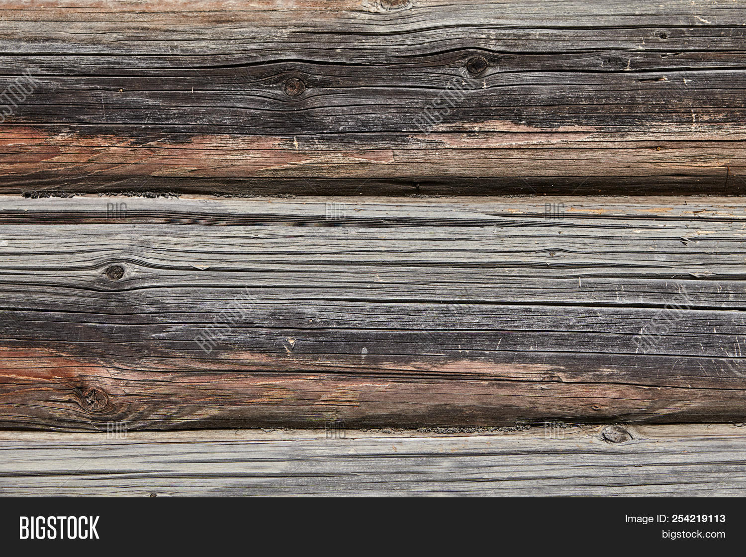 Log Wall Of Wooden House Texture For Background