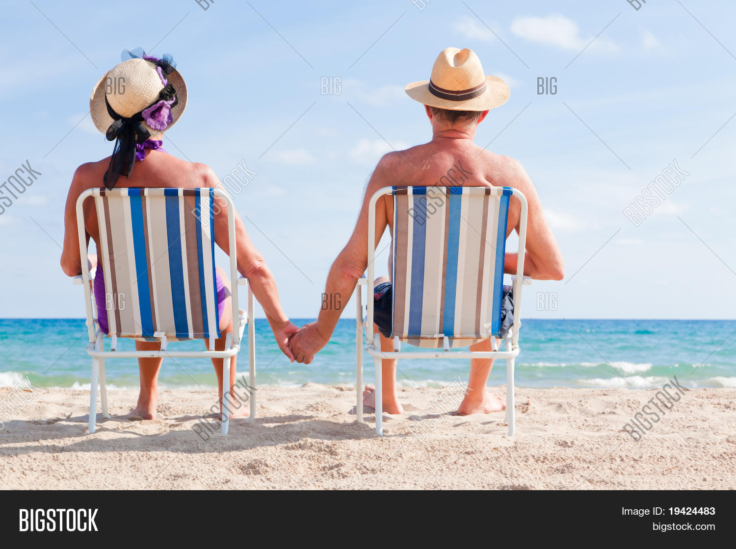 Older Couple On Beach Older Couple On Beach