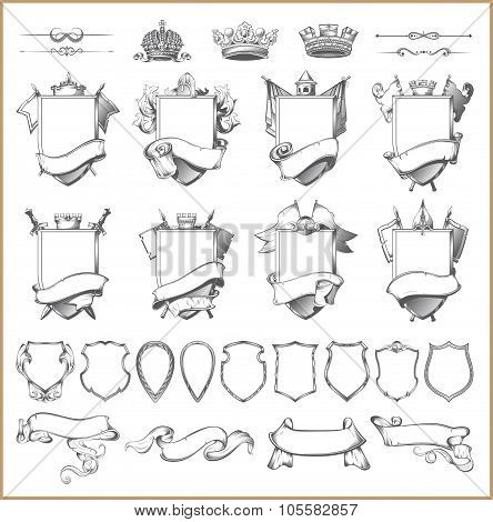 🔥 Vector Heraldic Variable Selection And Coat Of Hands graphic about Coat of Arms Template Printable Free known as 🔥 Vector Heraldic Section Selection And Coat Of Fingers