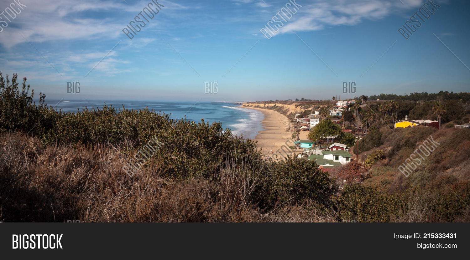 Beach Cottages Line Crystal Cove State Park Beach 215333431