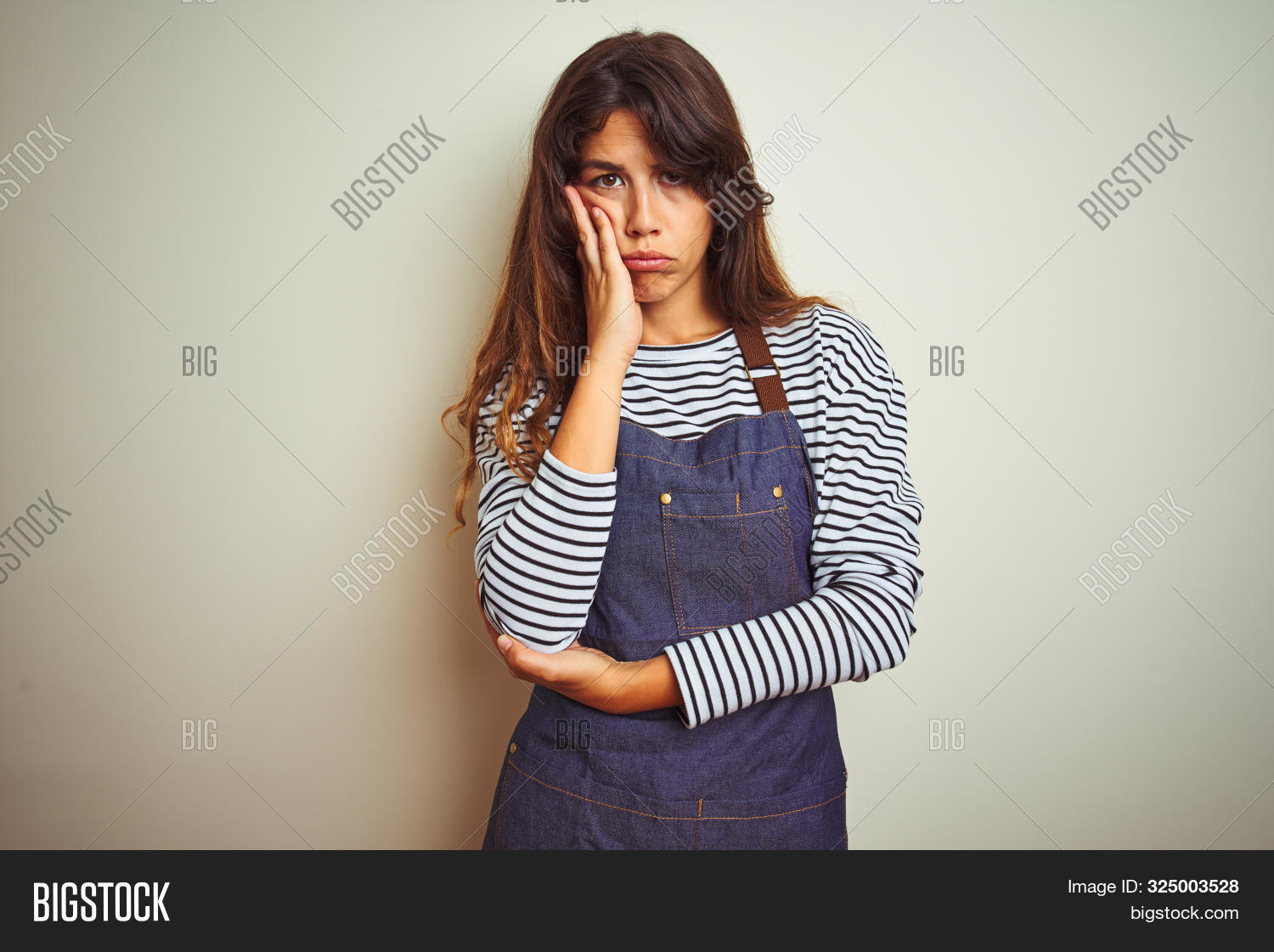 adult,annoyed,apron,arm,arms,background,baker,beautiful,bored,boredom,boring,brunette,chef,cook,cooking,crossed,depressed,depression,dull,expression,face,girl,hand,head,hispanic,housewife,isolated,lazy,lifestyle,looking,people,person,problem,professional,restaurant,sad,silly,sleep,sleepy,stress,tedious,thinking,tired,unhappy,uniform,upset,white,woman,work,young