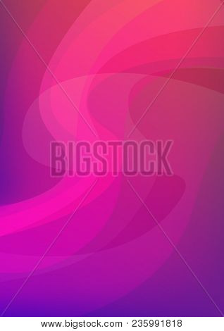 Northern Light On Vertical Abstract Background Pink Color