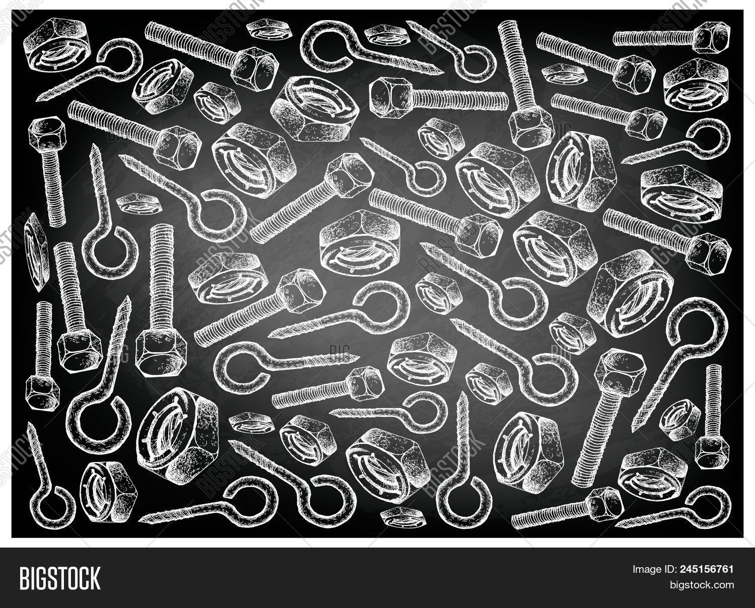 Accessory,Background,Blackboard,Bolt,Cap,Chalkboard,Conjunction,Connecting,Construction,Drawing,Drawn,Elastic,Engineering,Equipment,Eye,Fasten,Fastener,Gear,Hand,Hardware,Hex,Hole,Illustration,Industrial,Insert,Instrument,Join,Lag,Lock,Machine,Machinery,Manufacturing,Mechanic,Metal,Nut,Nyloc,Nylon,Polymer,Ring,Screw,Sketch,Slot,Stainlessl,Steel,Stop,Thread,Tool,Vector,Wall-paper,Wood