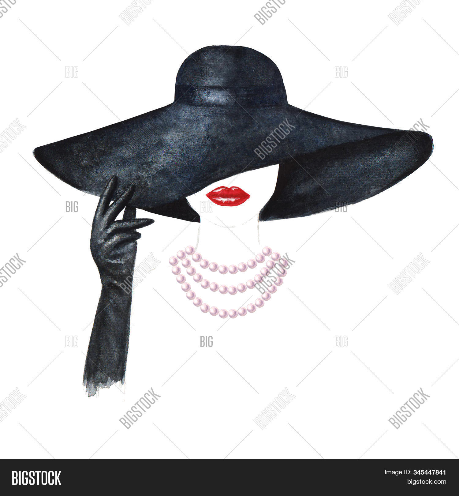 accessory,pearl,necklace,hat,glove,black,red,woman,lips,illustration,face,fashion,female,lady,glamour,portrait,young,beauty,girl,style,beautiful,head,isolated,elegant,retro,attractive,pretty,art,sexy,lipstick,stylish,icon,vintage,symbol,white,drawing,makeup,background,logo,elegance,gorgeous,sign,watercolor,watercolour,hand,drawn
