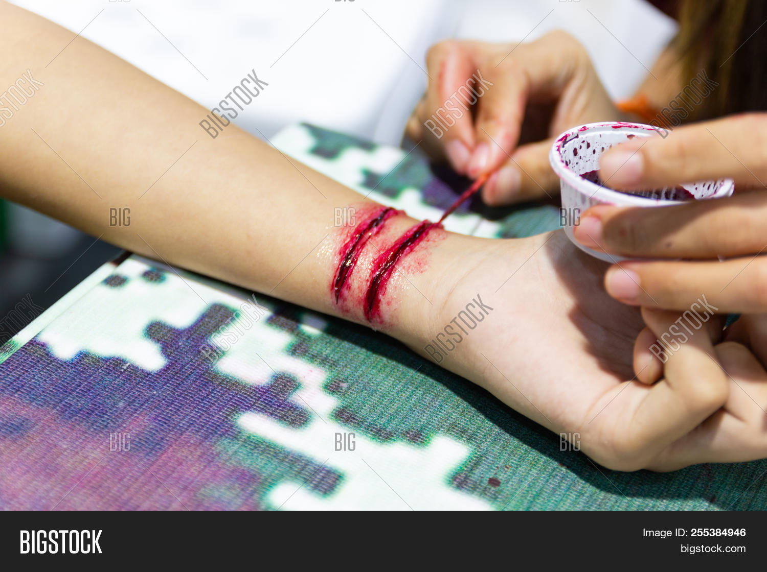 accident,arm,artist,asia,background,bangkok,boy,care,closeup,cosmetics,culture,dirt,dress,education,effect,expert,fake,hand,hospital,human,infection,injury,kids,learning,makeup,man,medical,modern,occupation,open,pain,plastic,professional,red,section,skin,special,stage,test,wound,young
