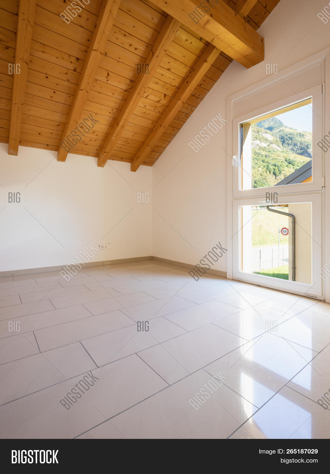 architecture,attic,beams,copy,copy-space,empty,garden,grass,hills,home,house,indoor,inside,interior,mansard,modern,mountain,mountains,nature,nobody,overlooking,roof,rustic,sloping,space,swiss,switzerland,tessin,ticino,tile,view,wall,white,window,windows,wood,wooden
