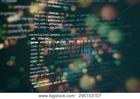 Developer Programming Code. Abstract Computer Script Code. Programming ...