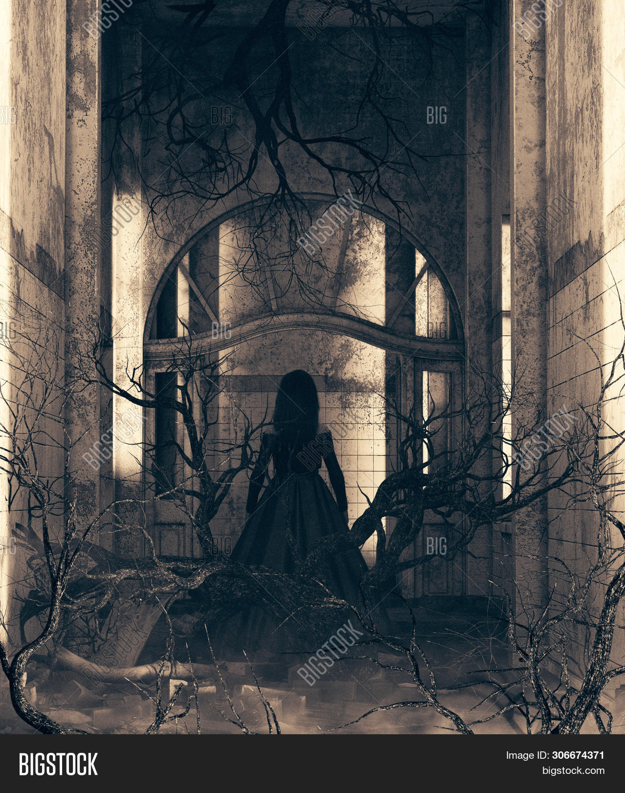 3d,bush,concept,creepy,dark,death,demon,demonic,devil,doors,evil,exorcist,ghost,girl,gloomy,halloween,haunted,horror,house,illustration,macabre,malevolent,night,nightmare,people,person,portrait,possessed,religious,rendering,scary,scene,spooky,tree,weird,witch,woman