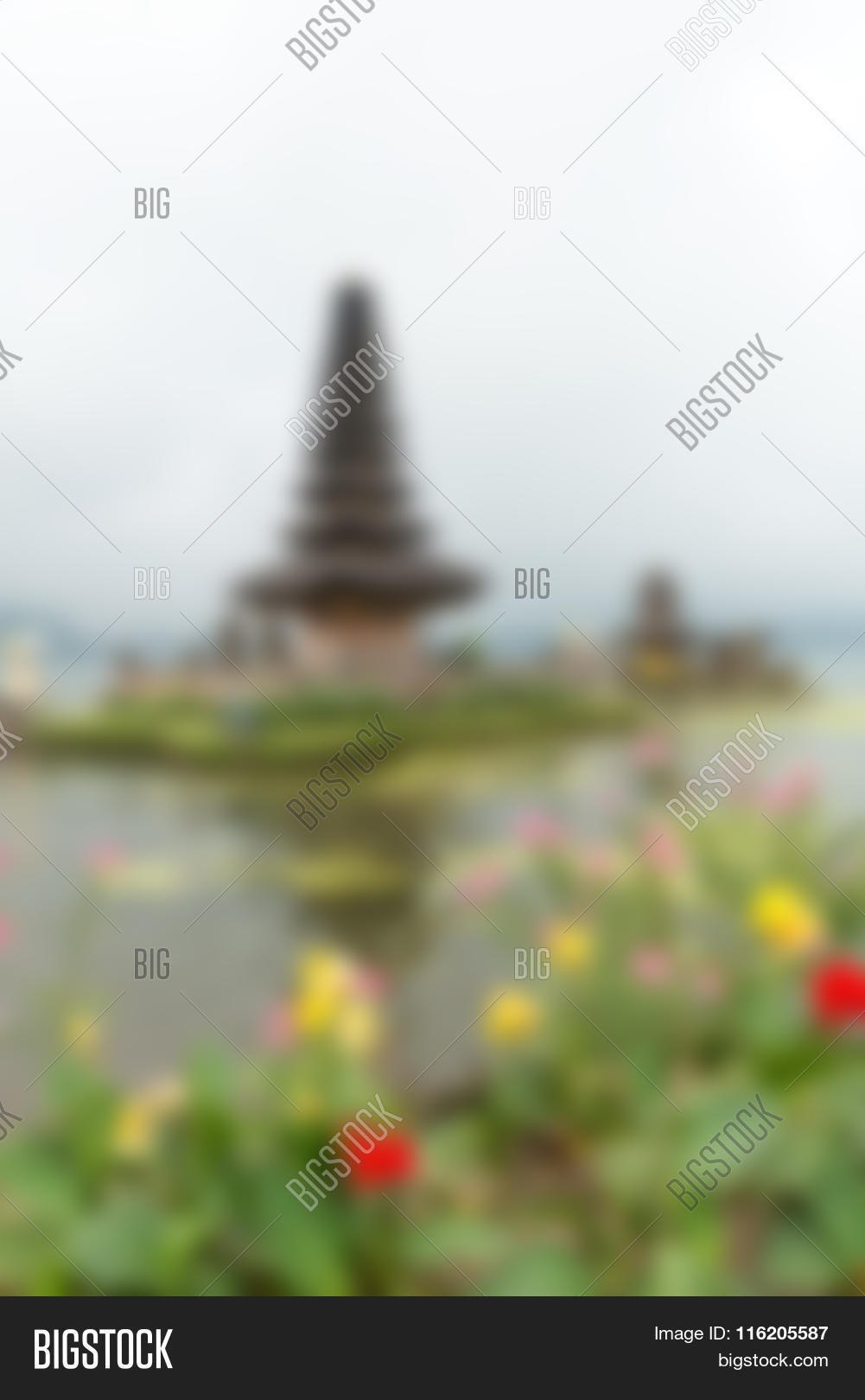 Bali Indonesia Travel Theme Blur Background image & stock photo. 116205587