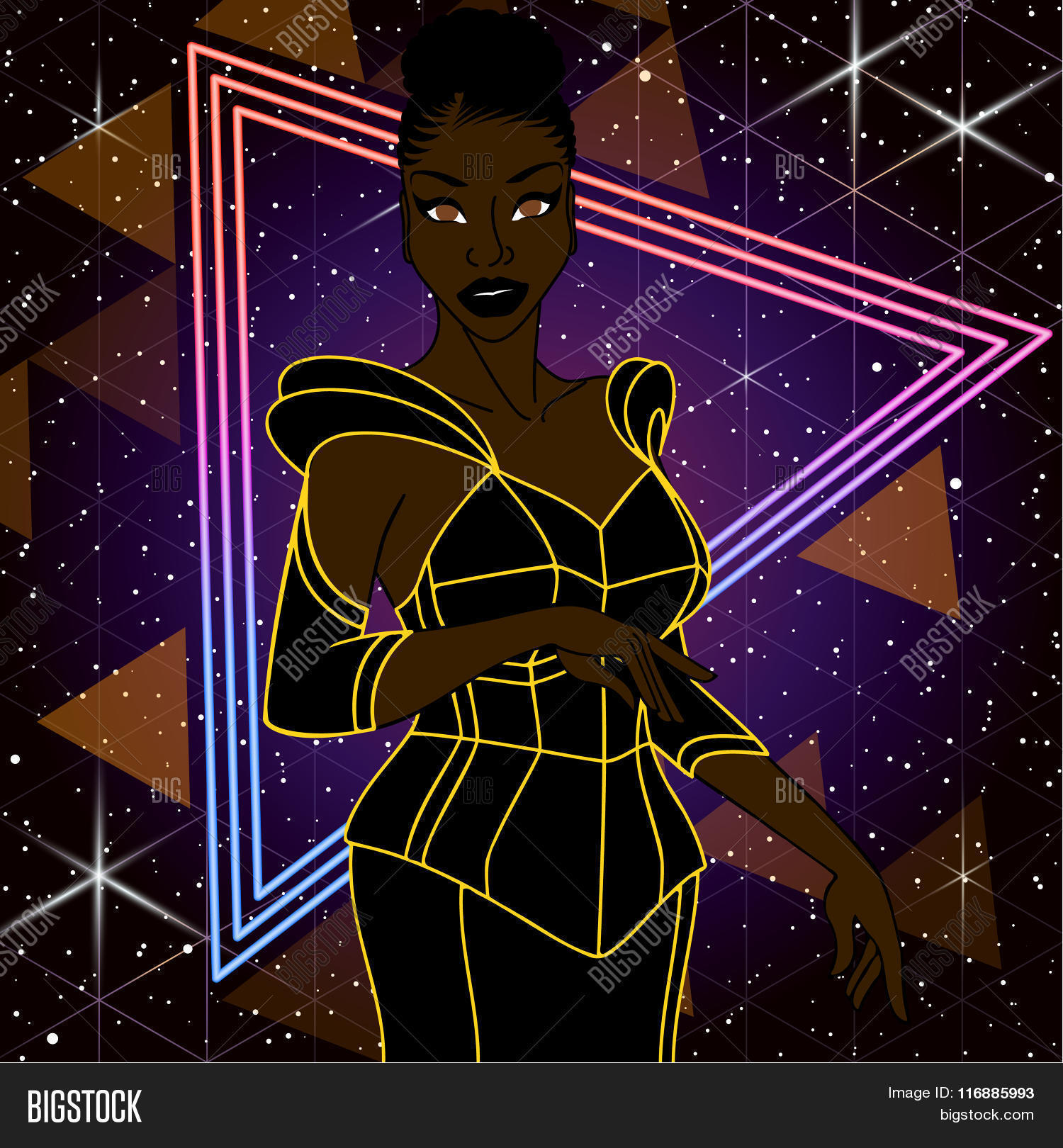 1980,80s,african,american,background,banner,black,blue,computer,cosmic,cyberpunk,cyberspace,electric,electro,element,energy,fashion,fiction,futuristic,galaxy,game,geometric,glow,grid,illustration,laser,light,neon,night,orange,pink,purple,reality,retro,retrofuturism,sci-fi,science,shine,silhouette,sky,space,stars,style,stylish,trendy,triangle,vector,vibrant,virtual,woman