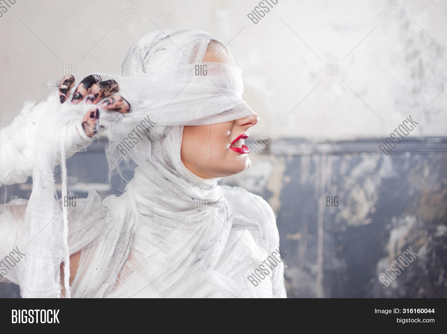 bandage,bizarre,concept,cosmetology,costume,creature,creepy,dead,egyptian,eye,fantasy,fashion,female,frightening,fun,girl,glamour,gothic,grotesque,halloween,horror,human,legend,lips,lipstick,makeup,monster,mummified,mummy,mystery,operation,people,plastic,portrait,scary,spooky,style,surgery,undead,victim,weird,woman,women,wrapped,young,zombie