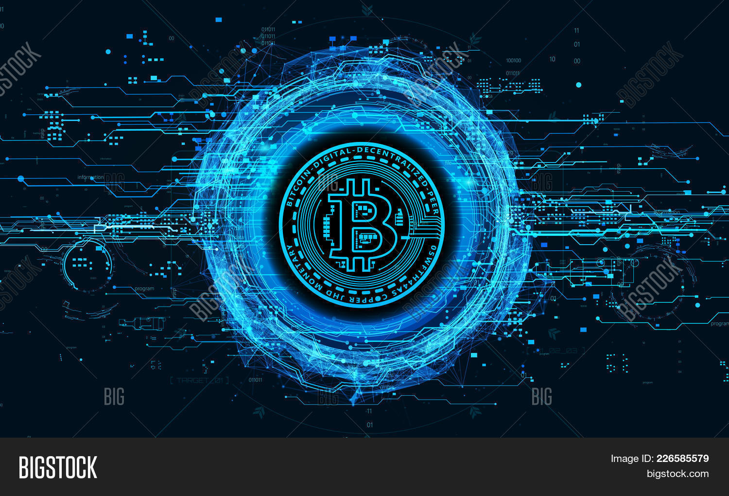 3d Render 3d Illustration Bitcoin Inscribed In A Circle And