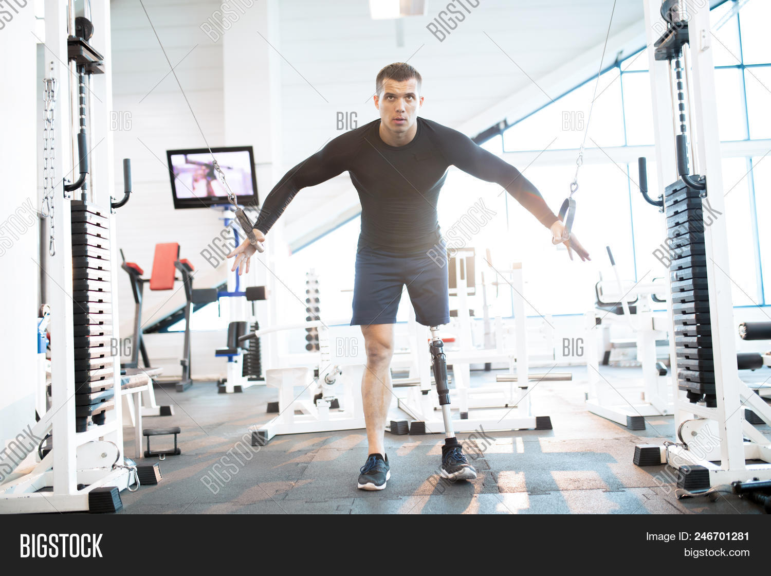active,adaptive,amputation,amputee,athlete,determination,disability,disabled,exercise,exercising,gym,handicap,handicapped,handsome,healthy,leg,lifestyle,machine,man,metal,modern,motivating,muscular,no,one,out,professional,prosthesis,prosthetic,sport,sportsman,sunlight,training,using,work,workout