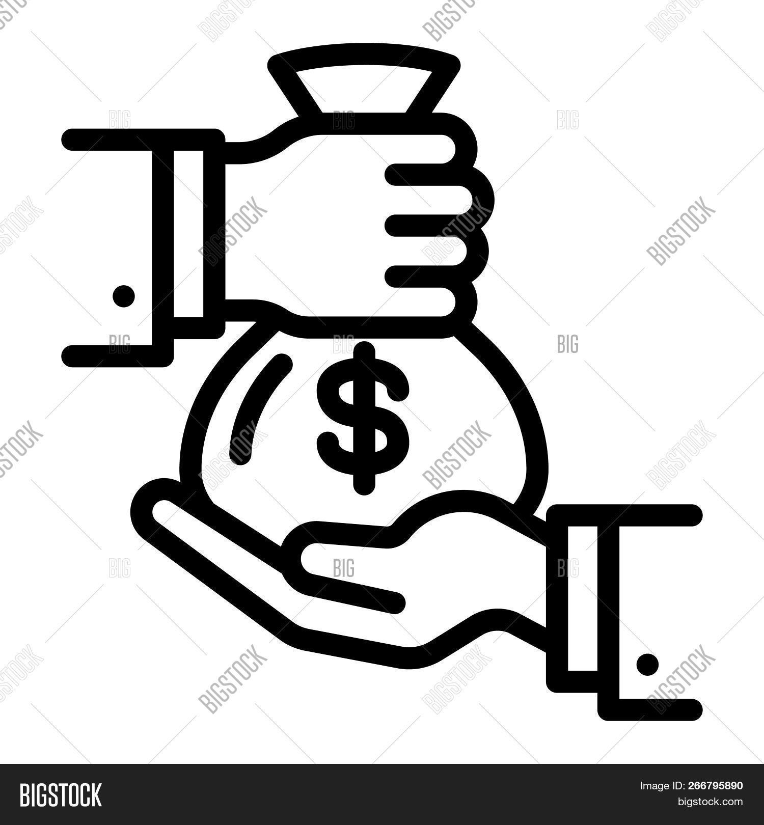 Money Bag Icon Outline Money Bag Icon For Web Design Isolated On White Background Image Stock Photo 266795890 See more ideas about money, pics of money, australian money. money bag icon outline money bag