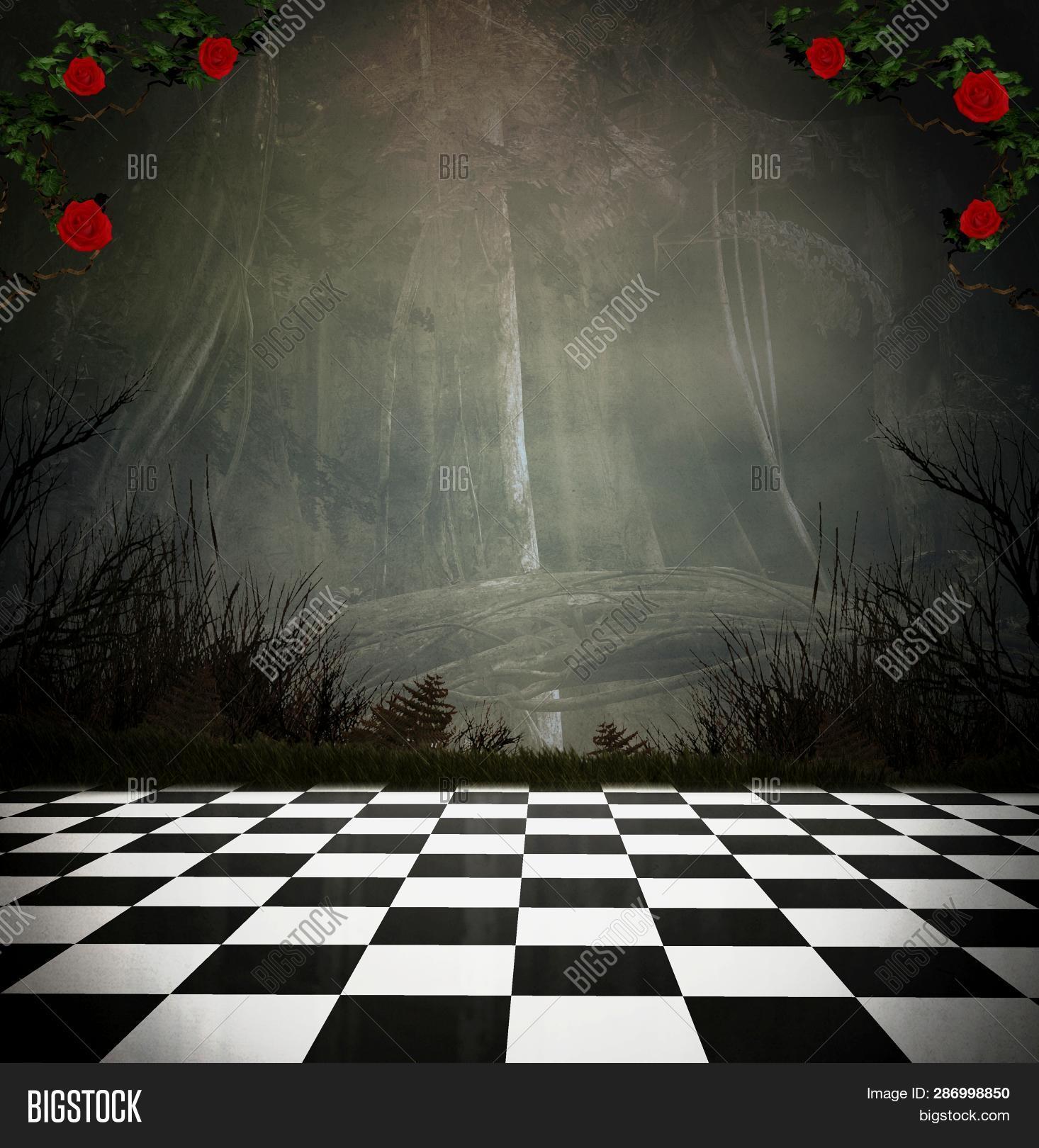 3D,abandoned,ancient,art,backdrop,background,black,branches,chessboard,dark,empty,fantasy,floor,forest,gate,ghostly,gothic,house,illustration,misty,mysterious,mystery,night,nocturne,old,outdoor,passage,path,place,realm,room,scary,scenery,secret,spooky,spot,stage,surreal,time,tree,trunk,underwood,underworld,woodland,woods