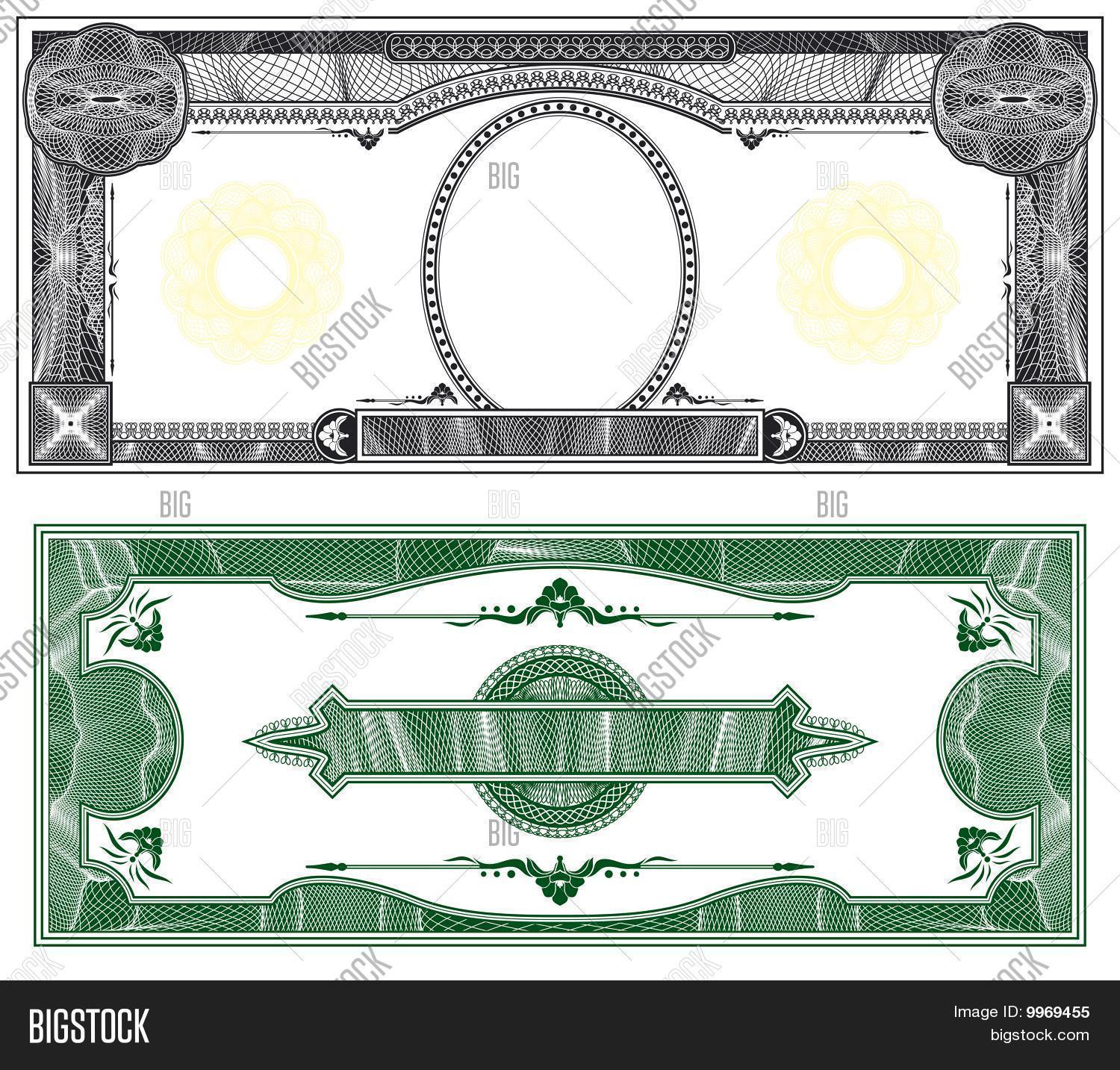 blank banknote layout image stock photo 9969455