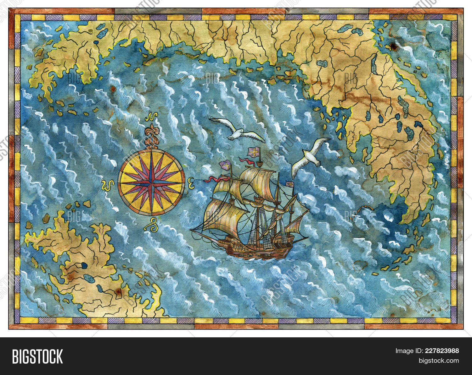 Caribbean,Columbus,adventures,ancient,antique,art,atlas,background,boat,cartography,compass,decoration,decorative,decoupage,design,detailed,drawing,drawn,fantasy,frame,geographical,gulls,hand,historical,hunt,illustration,island,map,marine,medieval,mythology,nautical,navigation,old,past,pirate,rose,sailboat,sailing,ship,texture,time,transport,transportation,travel,treasure,victorian,vintage,wind,world