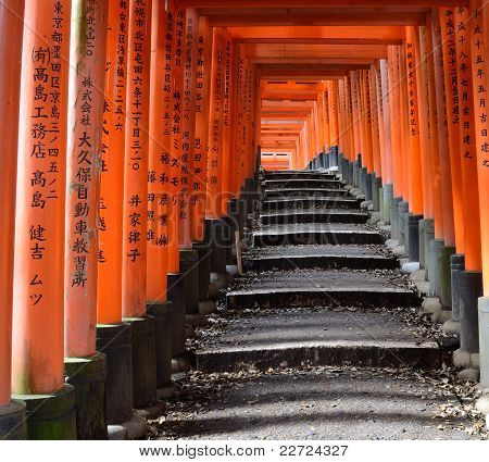 Fushimi Inari Shrine Image Stock Photo