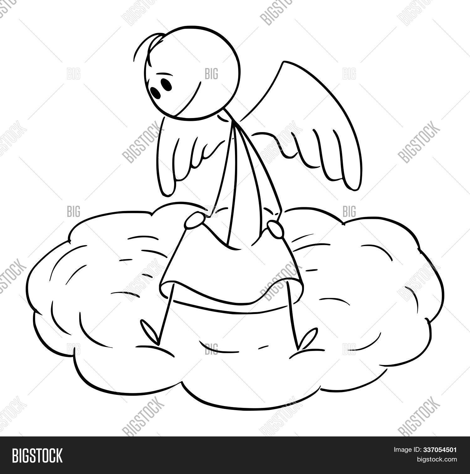 angel,art,background,cartoon,character,cherub,christian,cloud,cloudy,concept,conceptual,drawing,dream,faith,fantasy,feather,figure,fun,god,graphic,guardian,hand,heaven,humor,illustration,man,metaphor,mysterious,mystic,mystical,person,religion,romantic,sky,spirit,stick,stickman,white,wing