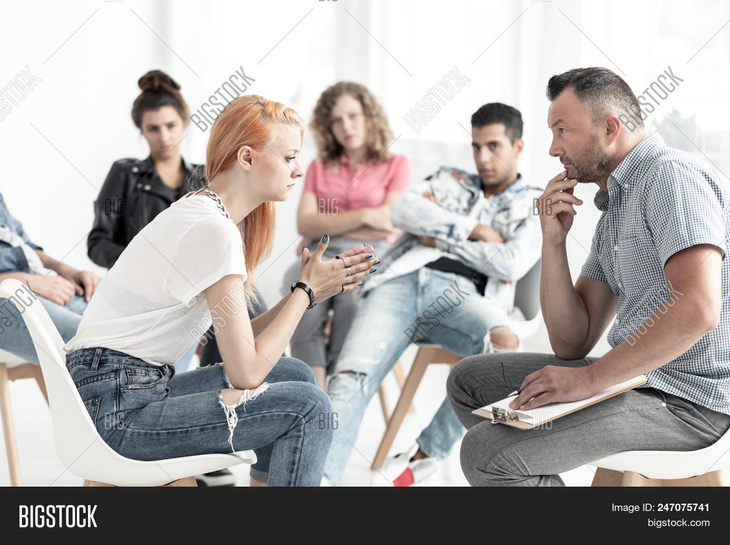 Arabic,advise,analyze,behavior,bullying,caucasian,clinic,concept,consultation,conversation,counselor,depression,difficult,girl,group,guidance,help,listen,man,meeting,multicultural,office,patient,people,problem,psychiatrist,psychological,psychologist,psychotherapist,rebellious,red-hair,rehab,relief,school,session,share,spanish,specialist,stress,support,talk,teenagers,therapist,therapy,treatment,trouble,woman